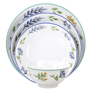 三环陶瓷耐高温ins风网红套装碗盘家用组合微波炉面碗菜盘吃饭碗