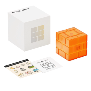 小夜灯卧室睡眠灯创意发明砖块床头灯计时互动氛围灯翻转3档调光