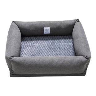 Petmassive进口布料狗窝猫窝 秋冬加厚保暖可拆洗不粘毛方窝