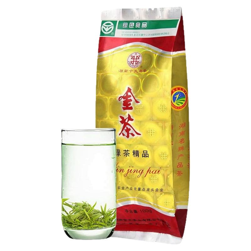 2025年新茶春茶正宗金井牌茶叶金井精品特级绿茶100g袋装湖南金茶