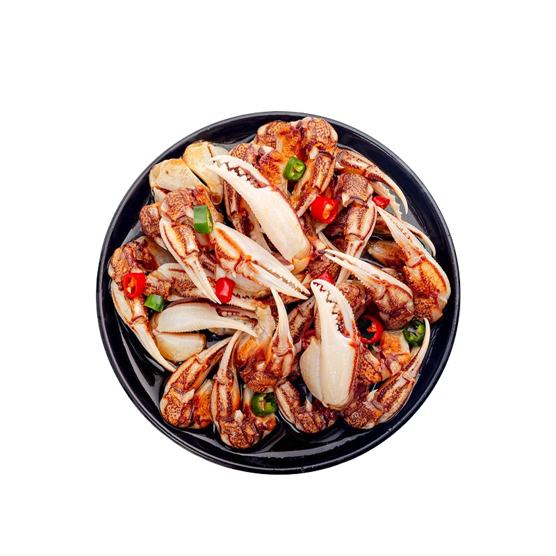 鱿味王麻辣醉蟹钳捞汁小海鲜即食冷吃生腌螃蟹脚速冻酒店凉菜商用