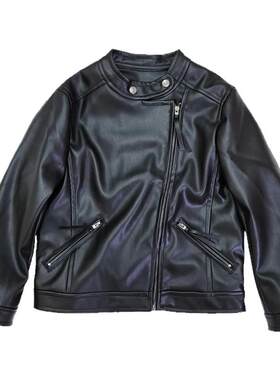 走秀皮夹克儿童机车服童装