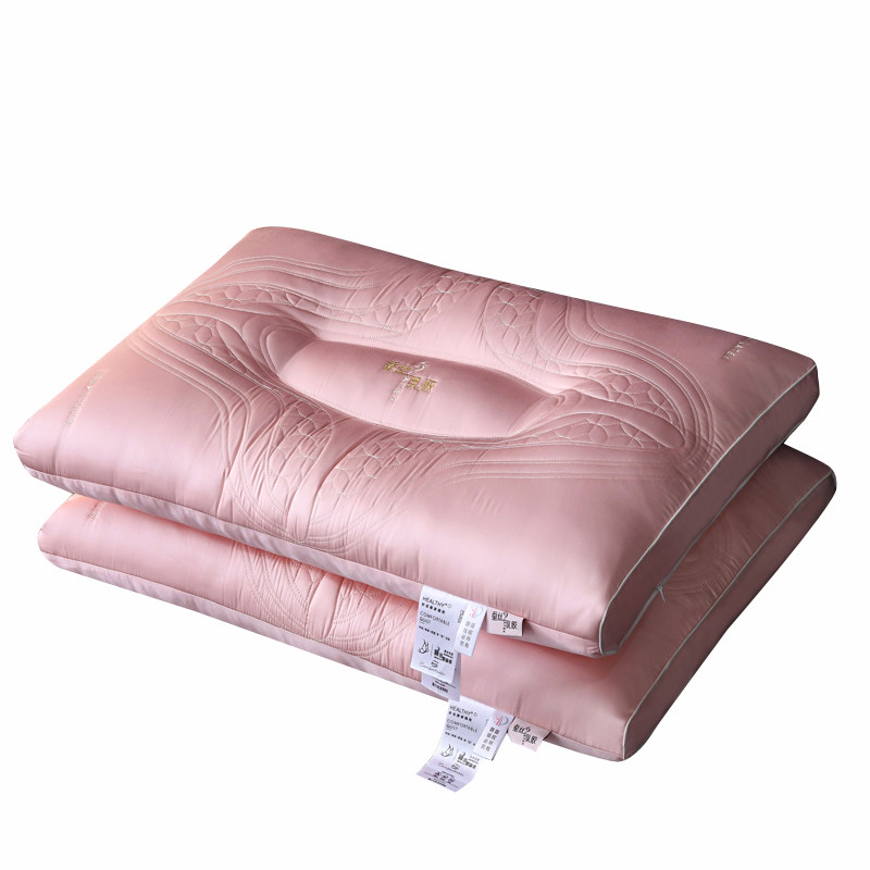 单人乳胶蚕丝枕枕芯助睡眠枕头
