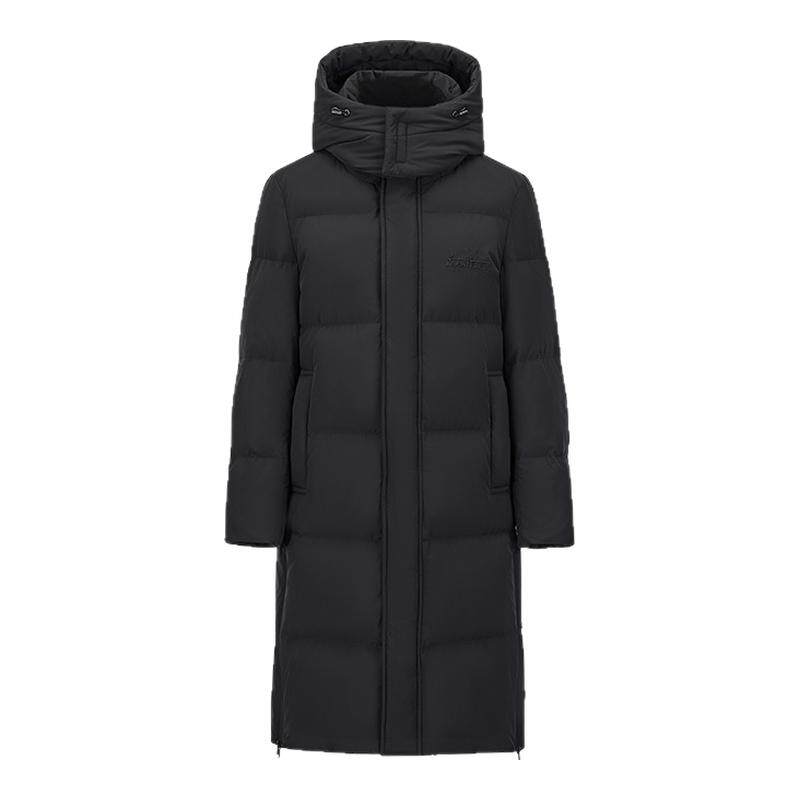 雪中飞中长款连帽羽绒服外套