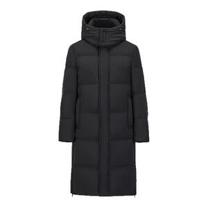 雪中飞中长款连帽羽绒服外套