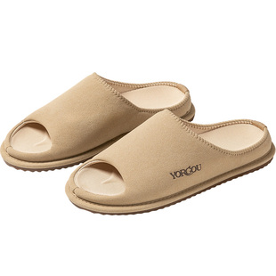 远港高级感皮革拖鞋女士春秋室内牛筋底防滑高弹软底家居男四季款