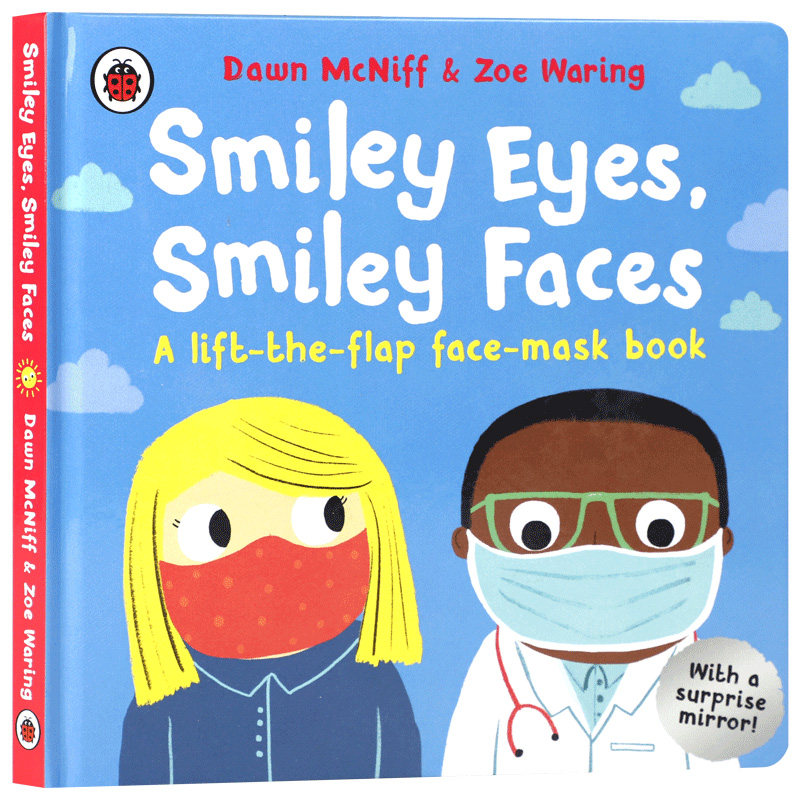 带口罩的日子 Smiley Eyes, Smiley Faces 微笑的眼睛,微笑的脸 英语启蒙认知绘本亲子共读宝宝撕不烂纸板翻翻书 英文原版绘本