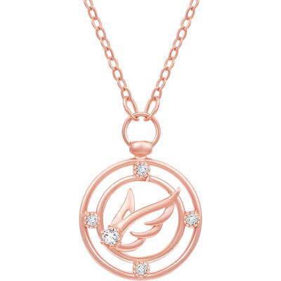 simplejoyss925纯银女小翅膀项链