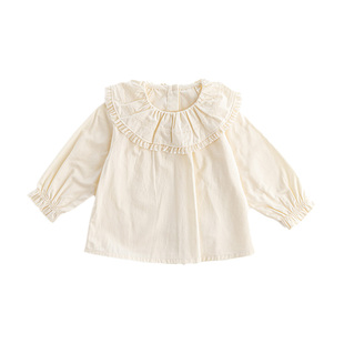 【新品】OAK FAMILY秋季童装纯棉娃娃衫女宝宝长袖宽松上衣
