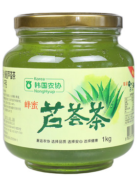 原装进口韩国农协1kg蜂蜜芦荟茶