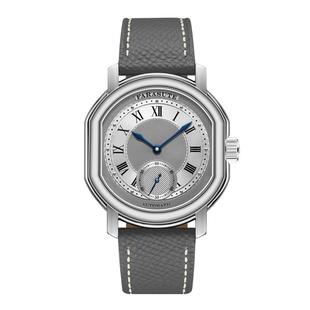 法拉苏蒂男士自动机械手腕表孔雀机芯复古商务休闲不锈钢防水手表