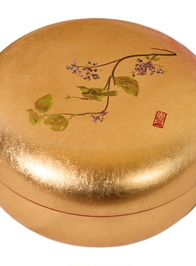 日本山中漆器轻奢日式首饰礼物盒