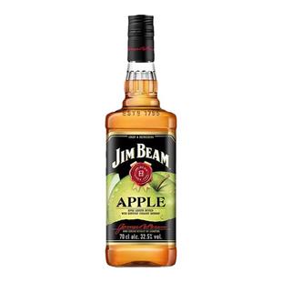 金宾苹果味700ml美国进口宾三得利洋酒波本威士忌力娇酒