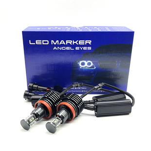 适用ledE90宝马天使眼E92E60H8日行灯光源Z43系7系X6E70光圈灯泡