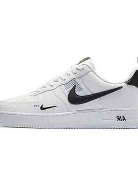 Nike解构鞋带黑白AF1休闲板鞋