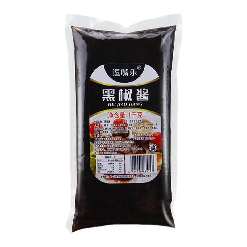 逗嘴乐黑胡椒酱1kg手抓饼