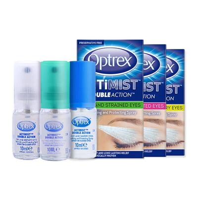 Optrex爱滴氏润眼喷雾隐形眼镜进口眼药水缓解眼疲劳眼干模糊眼痒