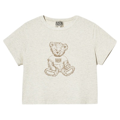 MARITHE女士涂鸦熊短袖T恤