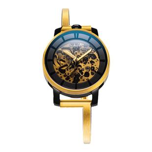 FOB手表女款R360新款法式奢华镂空表盘腕表个性机械手表钢带腕表