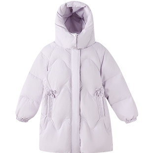 笛莎童装女童羽绒服2025秋冬装新款中大童儿童中长款极寒加厚外套