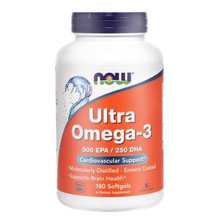 NOW诺奥美国进口深海鱼油软胶囊高纯度omega-3欧米伽成人中老年人