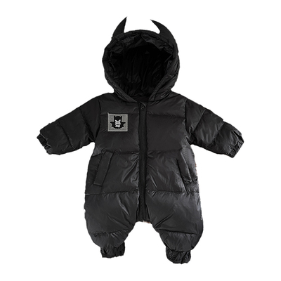 牛角长款加厚羽绒连体衣中性