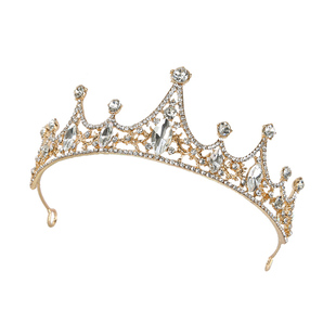 小孩皇冠头饰儿童公主韩国女童发箍可爱女孩水钻生日王冠演出发饰