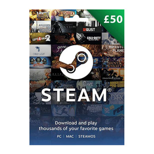 正版英国Steam钱包充值卡50英镑 steam wallet gift card GBP50UK