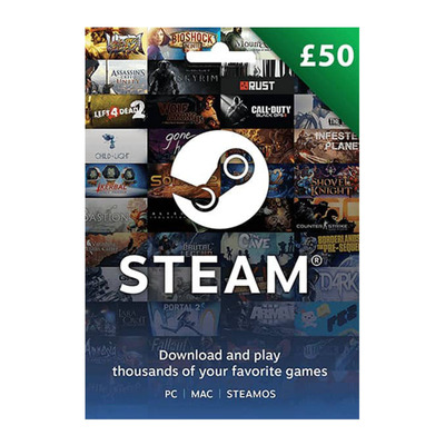 正版steam钱包英镑充值卡GBP50UK