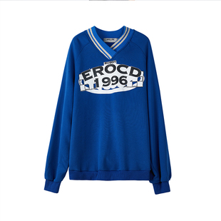 【清仓款】ERRORCODEV领复古套头卫衣长袖纯棉百搭休闲青春宽松