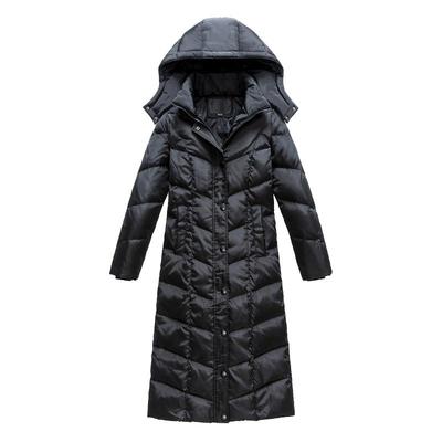 新款超长过膝大码修身冬装羽绒服