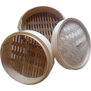 泗纶蒸笼 全竹蒸笼屉无胶水竹制蒸笼蒸格蒸屉 小笼包蒸笼厂家直供