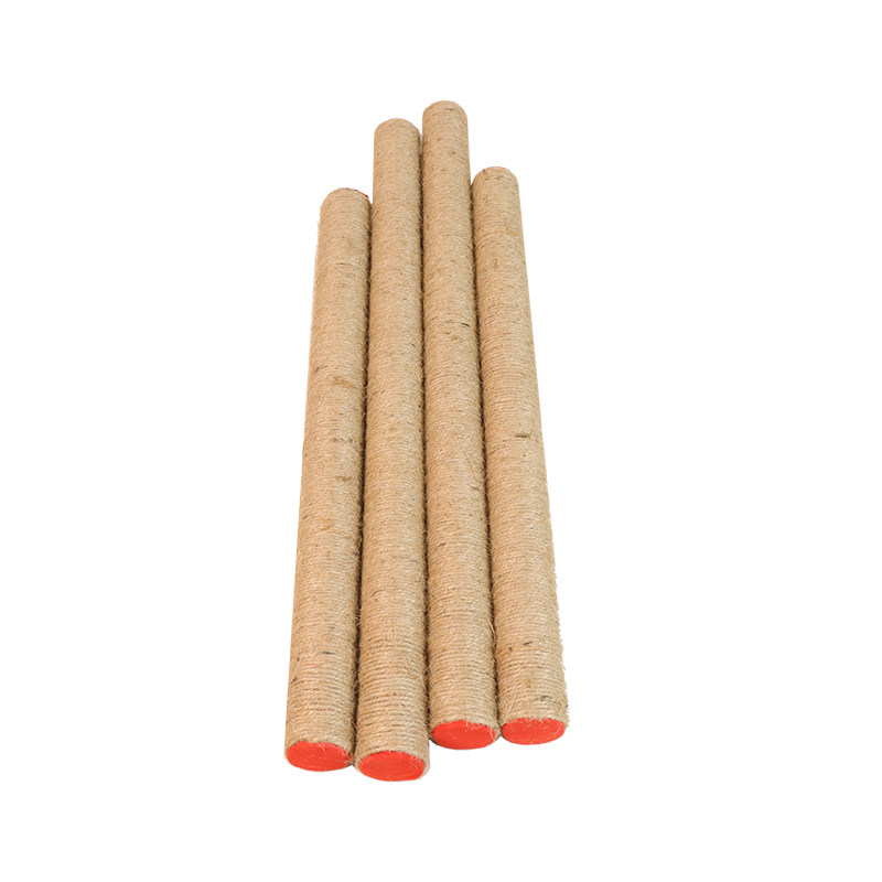 麻绳木段红头摆件纯手工复古装饰