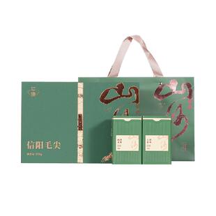 华源 明前特级信阳毛尖春茶绿茶茶叶礼盒装送礼送长辈