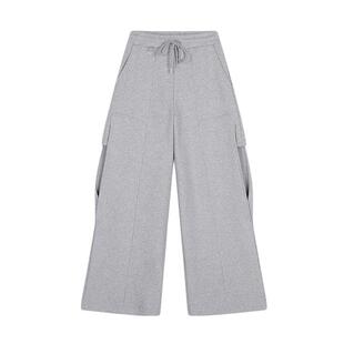 SLY 夏季新品侧面心机镂空卫裤松紧宽松休闲裤030ISR81-0801
