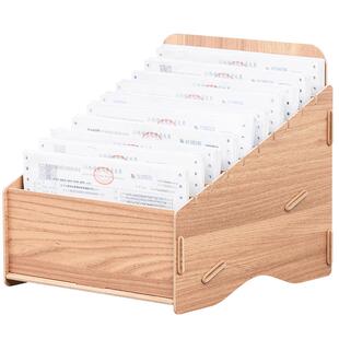 快递单据收纳盒送货单架子置物架多格票据收纳盒桌面单据分类整理