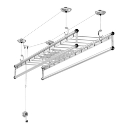 好太太四杆手摇轻奢金色晒衣架
