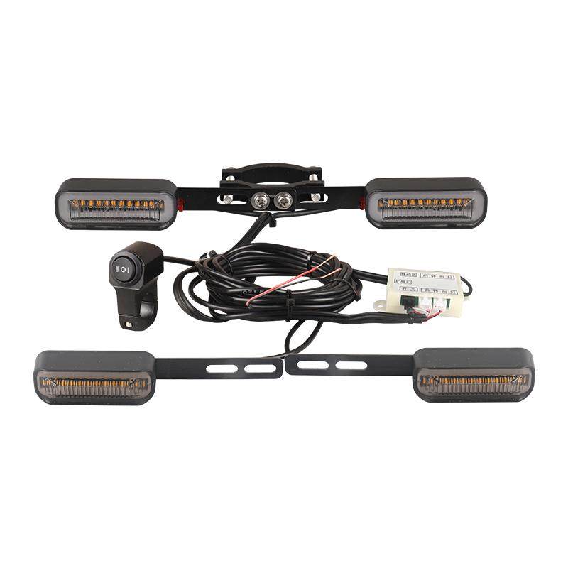 12v-48V-60V电动车加装转向灯流水闪光led摩托车转弯灯前后套装