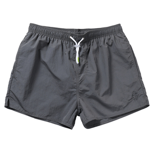 三分短裤男灰色宽松速干运动健身跑步居家裤休闲短款沙滩裤男泳裤