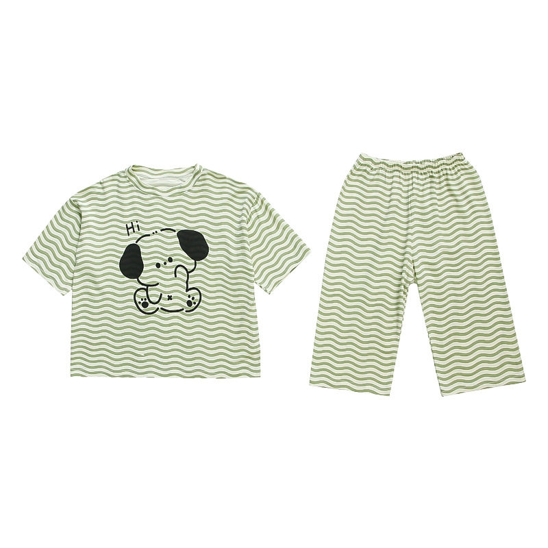 2025夏季儿童睡衣女家居服套装