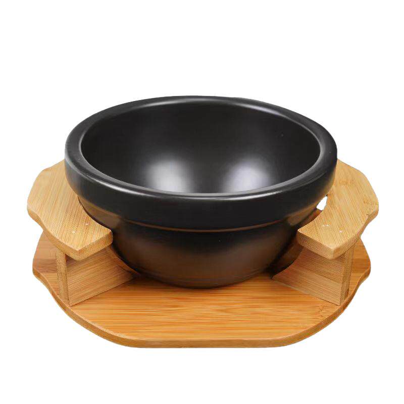 云南过桥米线砂锅防烫锅垫海碗托大汤碗架加厚保温陶瓷大碗商用