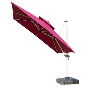 户外遮阳伞大型太阳伞广告岗亭阳台摆摊罗马室外庭院定制logo四方