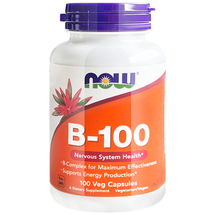 NOW诺奥复合维生素b族男女士多种综合维生素b50/b100/B12/B1/B2