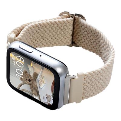 适用oppowatch4pro表带智能运动手表oppo watch3/SE男女生高级潮滑扣编织替换带oppowatch2/1舒适透气非原装