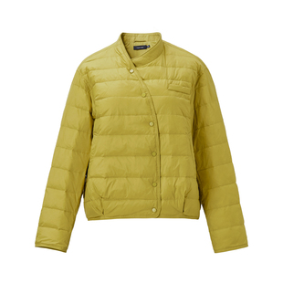 颜域独特轻薄保暖羽绒服2025新款冬季女士高级感立领短款羽绒外套