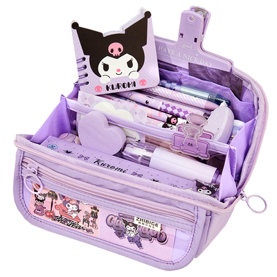 送DIY贴纸！9层大容量笔袋