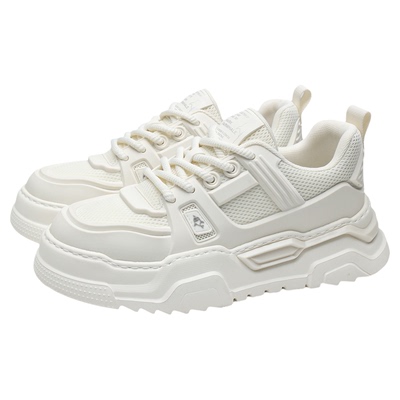 马克华菲小白鞋男款网面透气板鞋