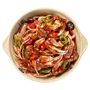 麻辣醉蟹钳开袋即食捞汁小海鲜生腌醉蟹脚花蟹蟹腿新鲜冷盘商用