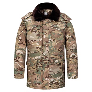 军大衣男冬季加厚新款东北防寒冷库棉服寒区短款棉袄军大大衣