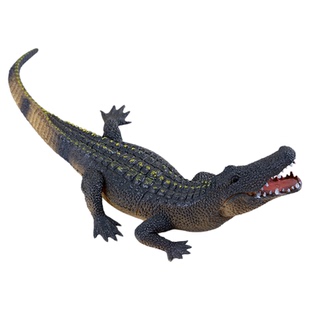 仿真鳄鱼模型两栖爬行类野生海洋动物湾鳄扬子鳄早教道具儿童玩具